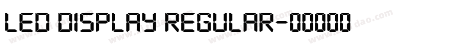 LED Display Regular字体转换